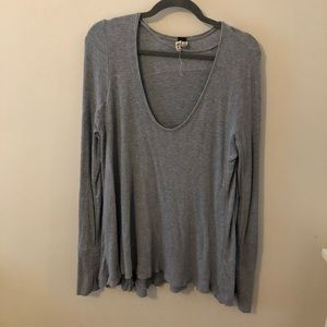 Free People Swing Waffle Knit Top